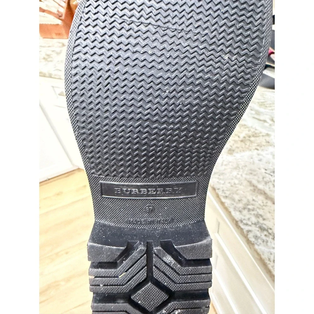 Burberry Rain Boots Womens Brown House Check Tall